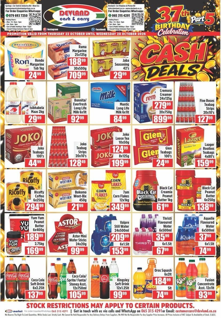 DEVLAND specials - From Thursday 22 Oct 2026