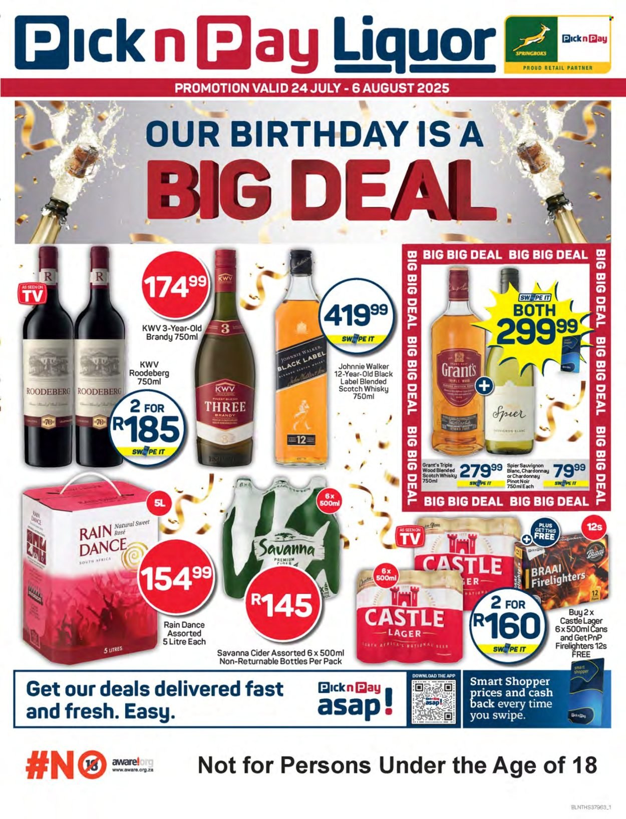 PICK N PAY specials - Birthday Liquor Specials (2025-07-24 - 2025-08-06) | 1