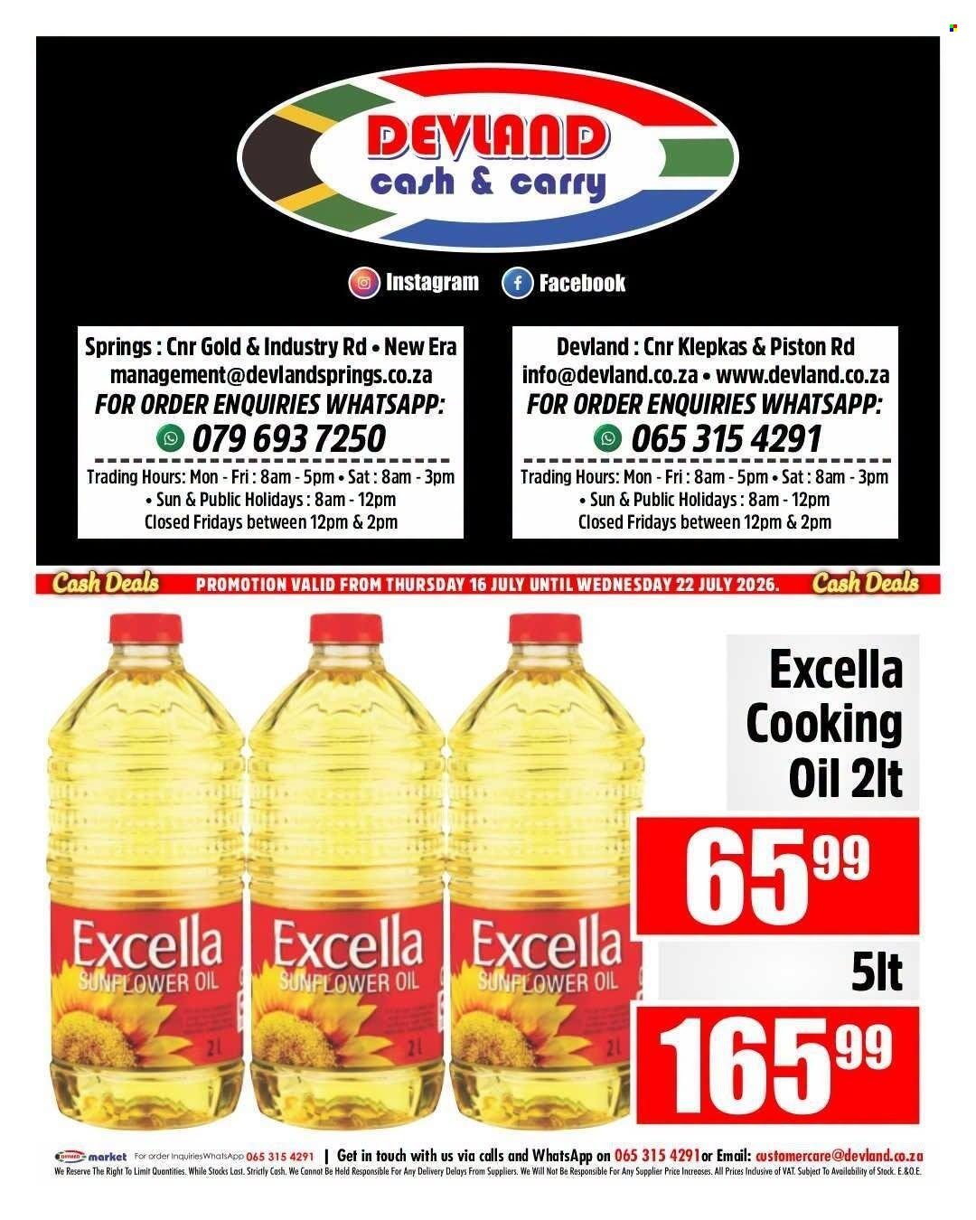 DEVLAND specials - From Thursday 16 Jul 2026