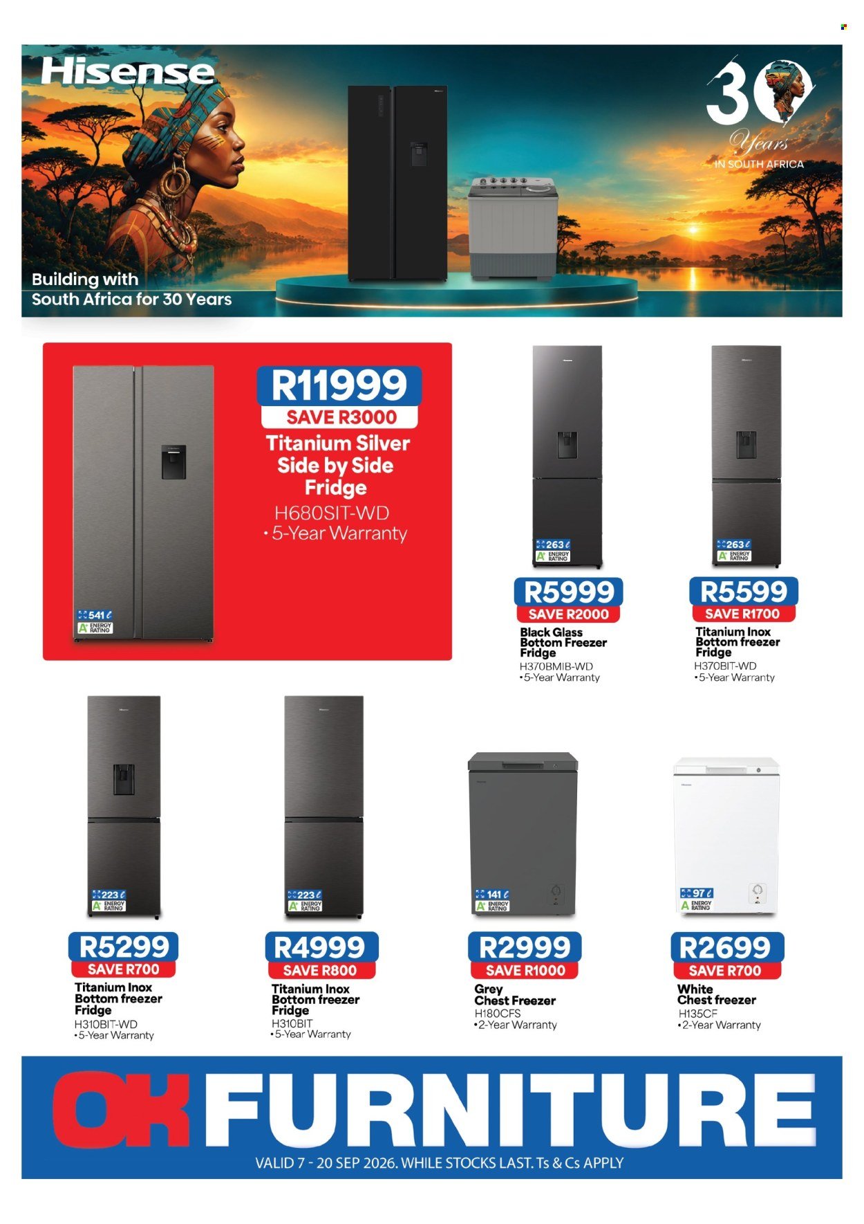 OK FURNITURE specials - From Monday 7 Sept 2026