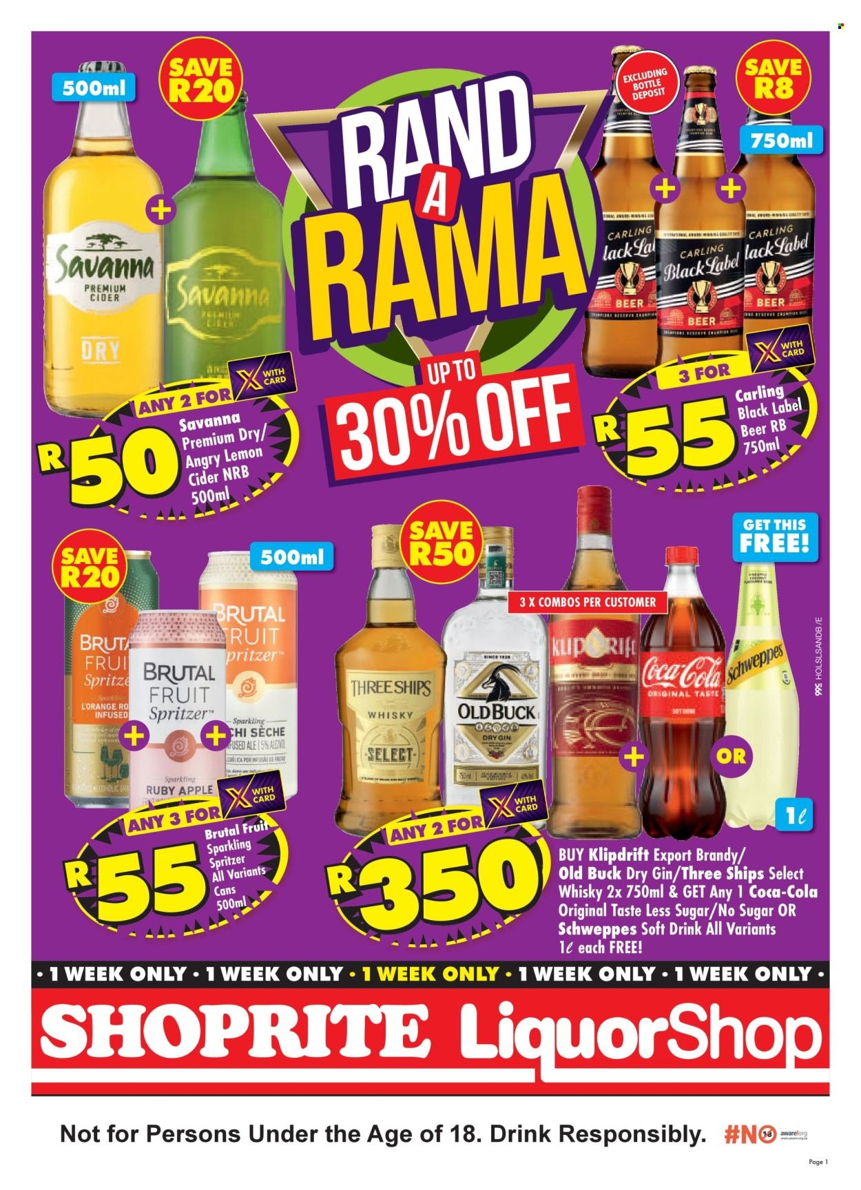 SHOPRITE specials - LiquorShop Rand a Rama