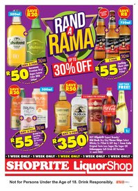 SHOPRITE specials - LiquorShop Rand a Rama