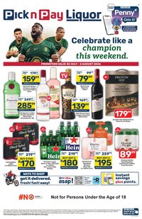 PICK N PAY specials - Liquor Weekend Specials