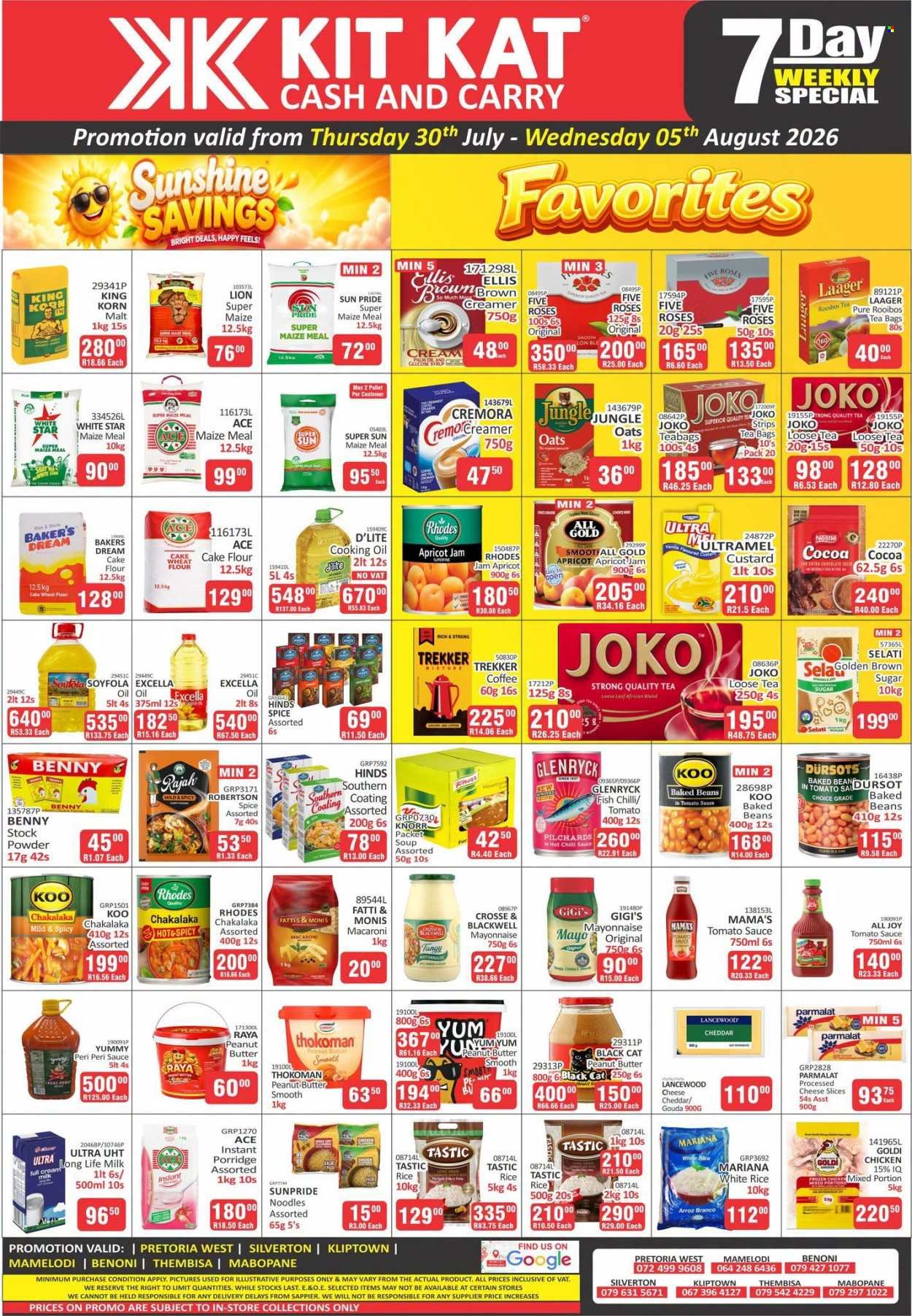 KIT KAT CASH & CARRY specials - Weekly specials