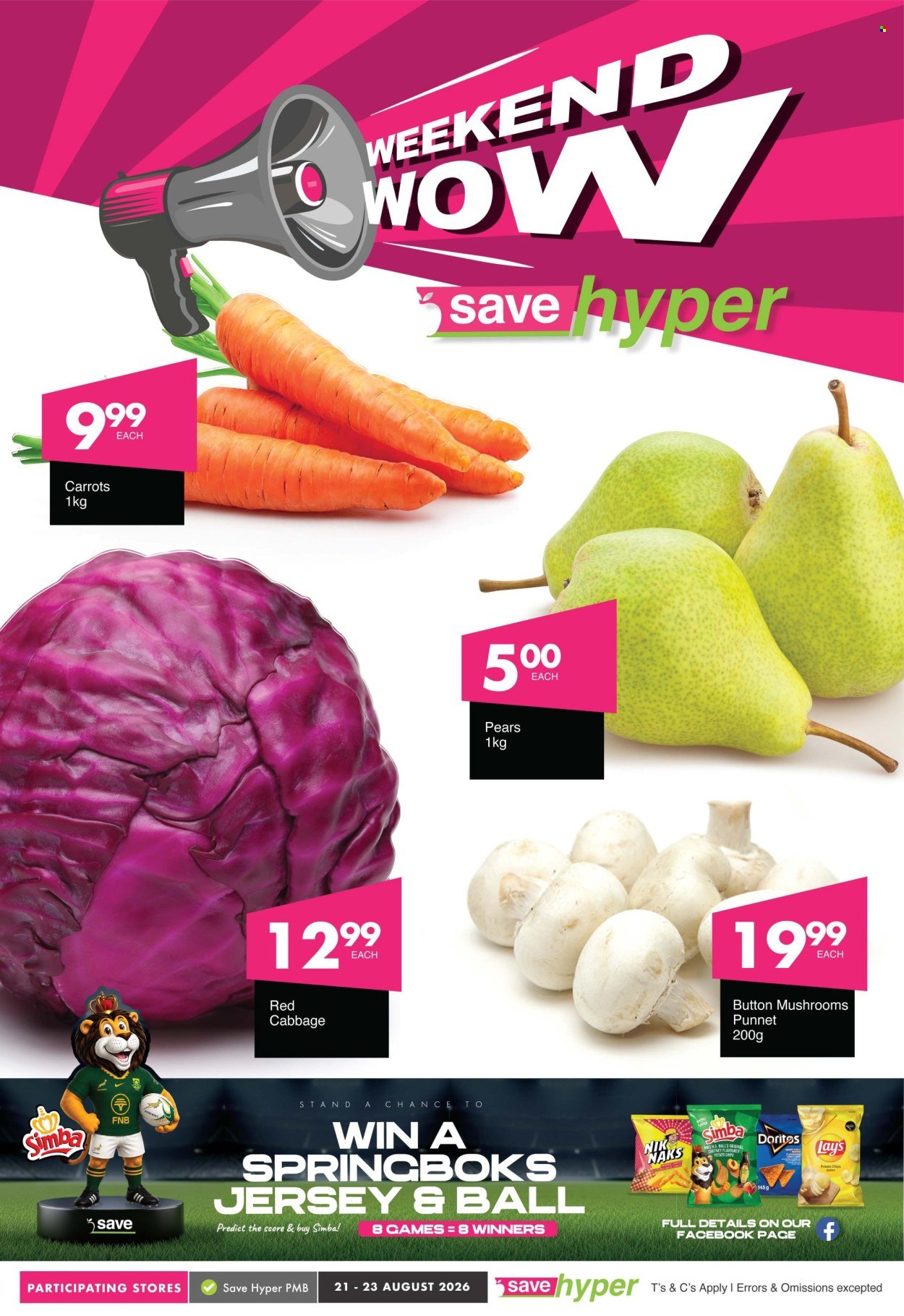 SAVE specials - From Friday 21 Aug 2026