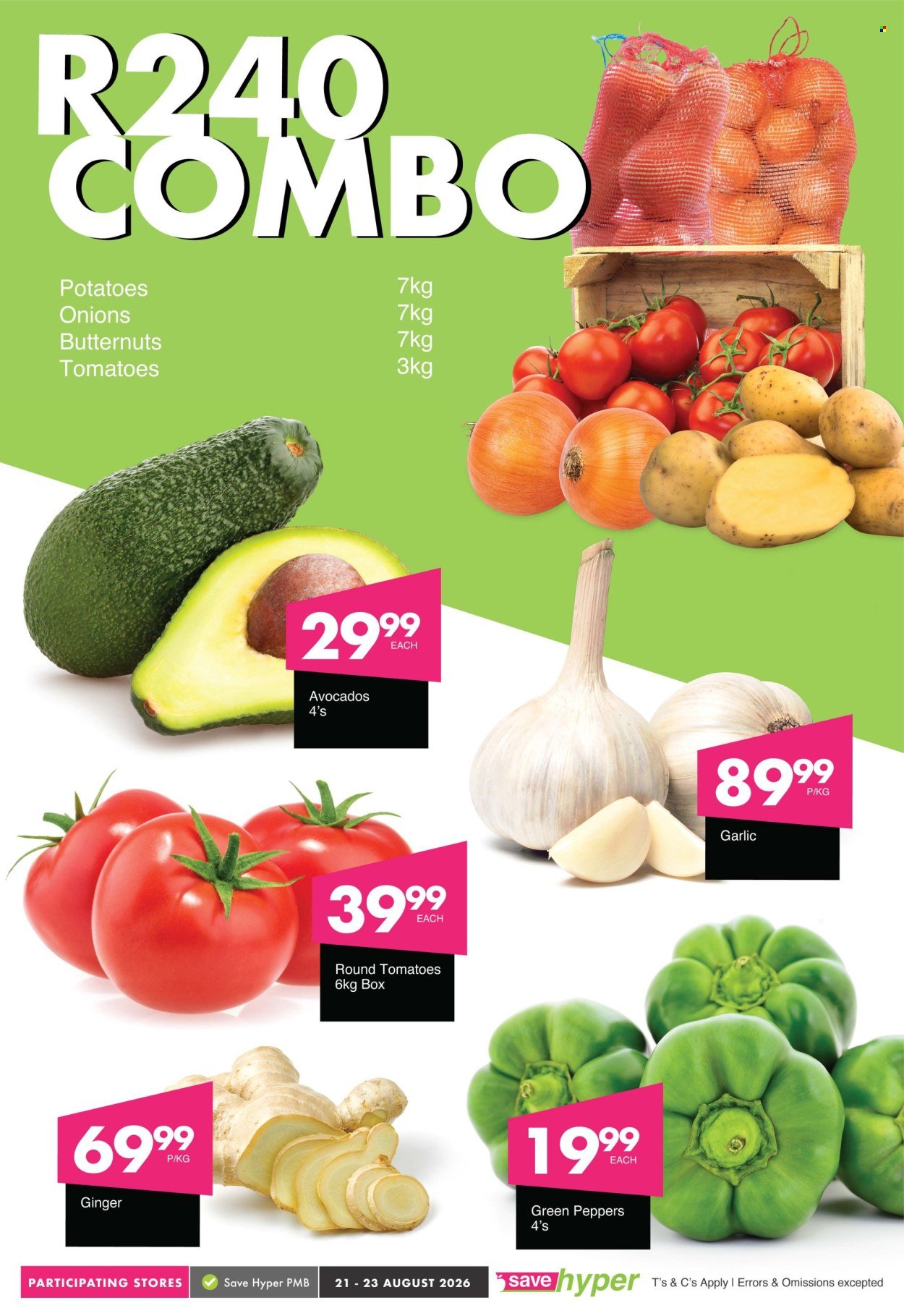 SAVE specials - From Friday 21 Aug 2026