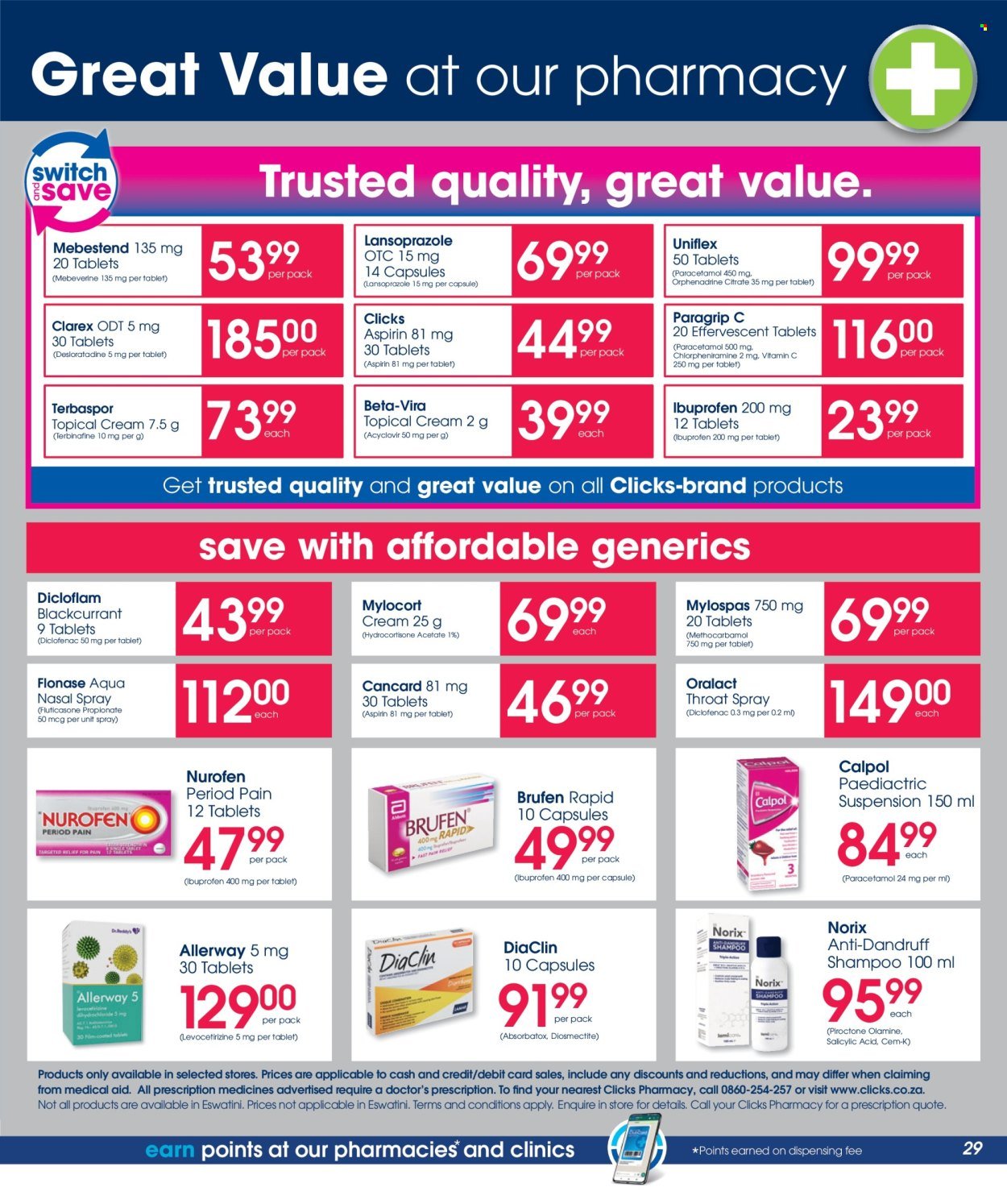 CLICKS specials - From Thursday 22 Oct 2026