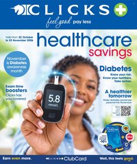 CLICKS specials - From Thursday 22 Oct 2026