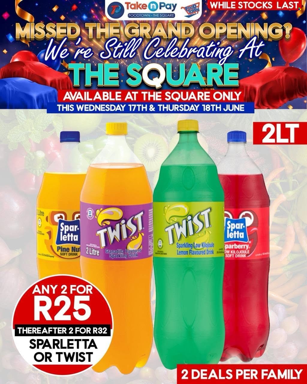 TAKE N PAY specials - From Wednesday 17 Jun 2026
