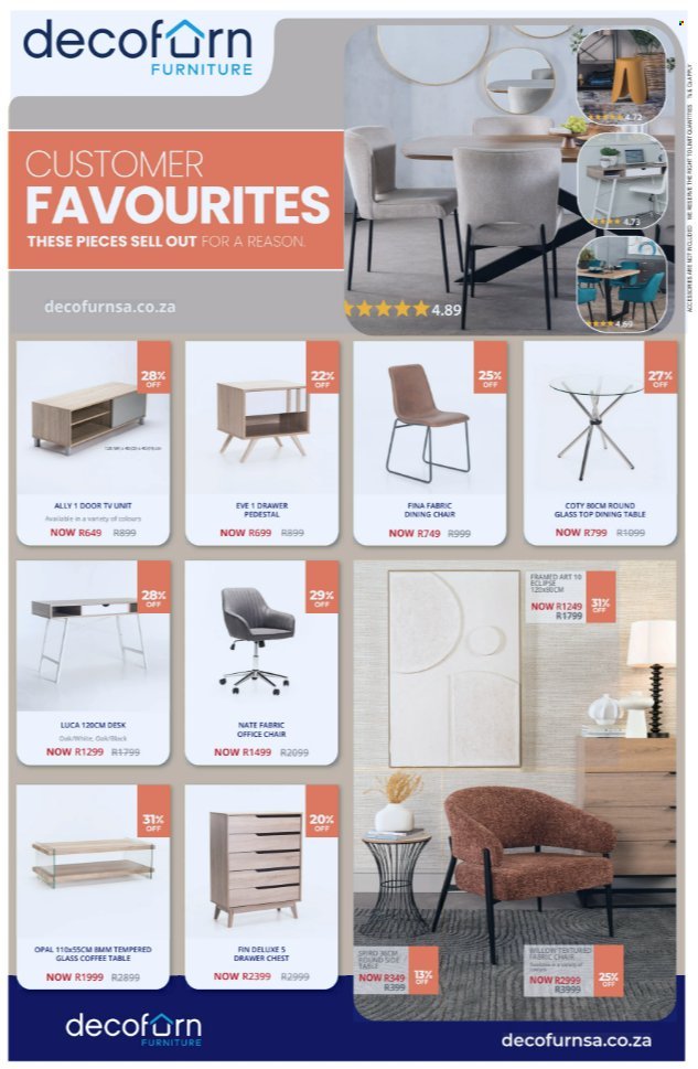 DECOFURN FURNITURE specials - August 2026