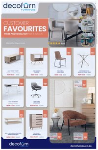 DECOFURN FURNITURE specials - August 2026