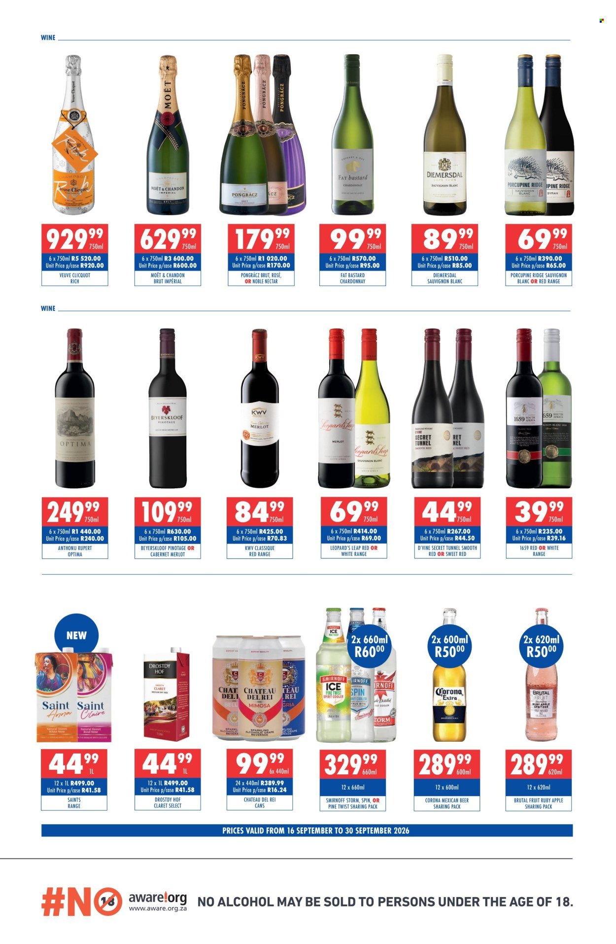 ULTRA LIQUORS specials - From Wednesday 16 Sept 2026