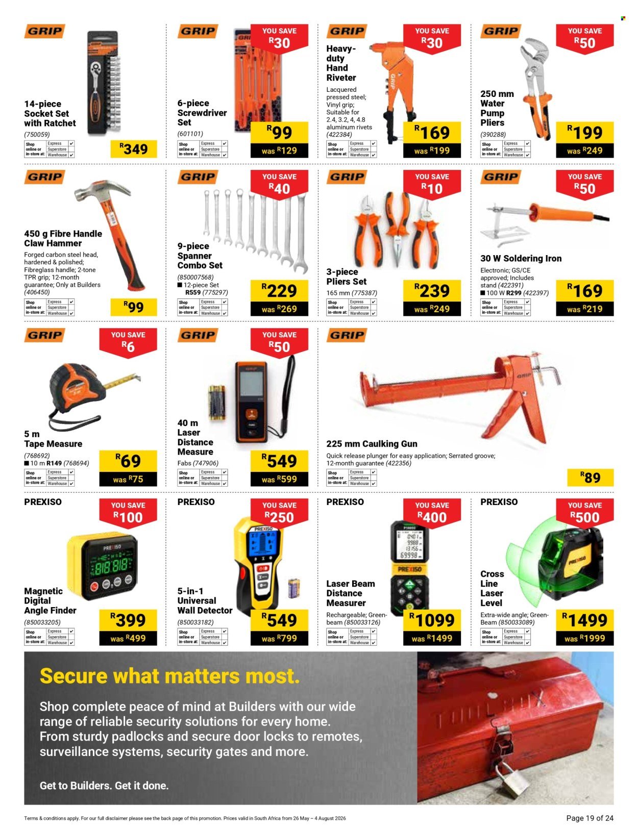 BUILDERS specials - Tools & PPE Promotion