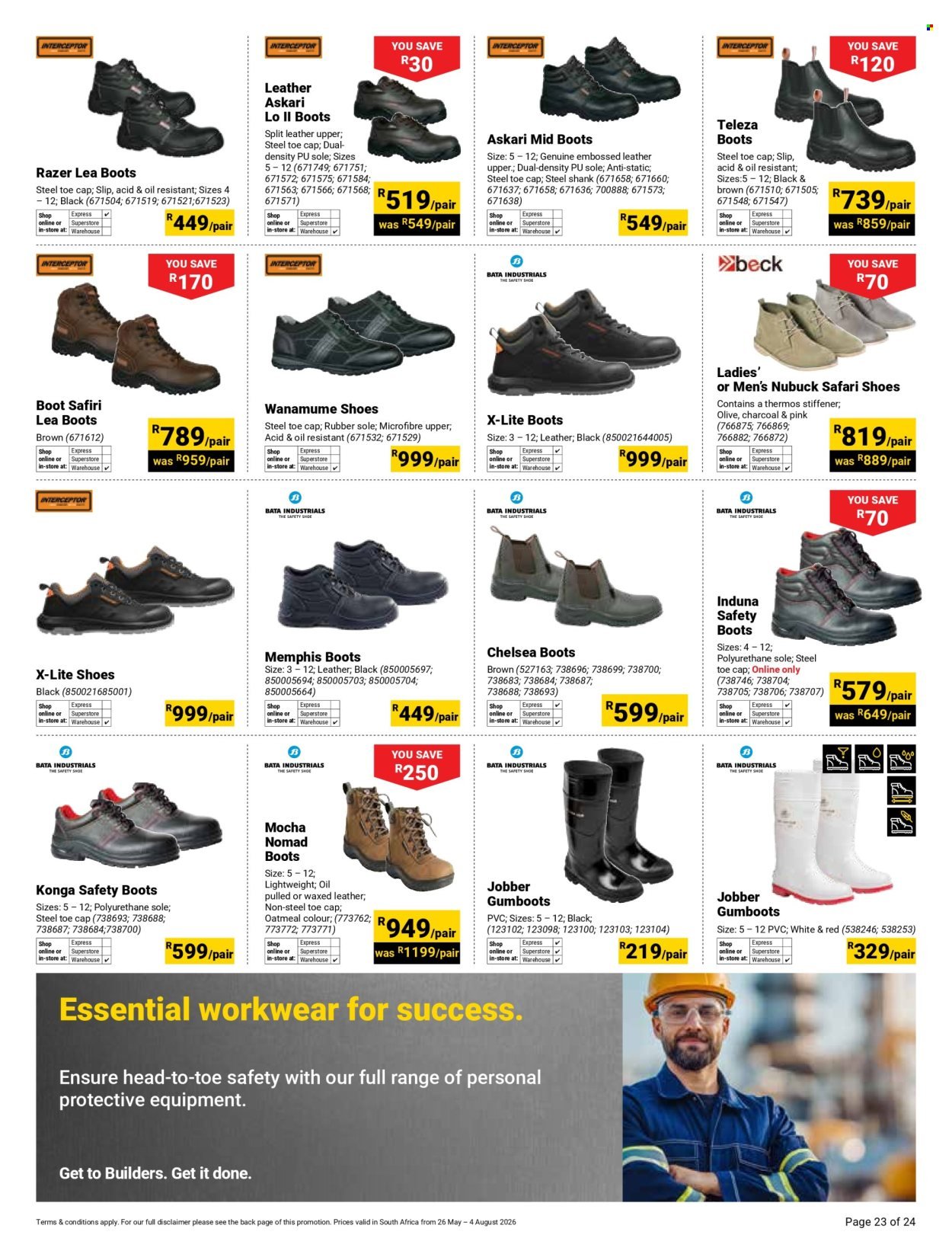 BUILDERS specials - Tools & PPE Promotion