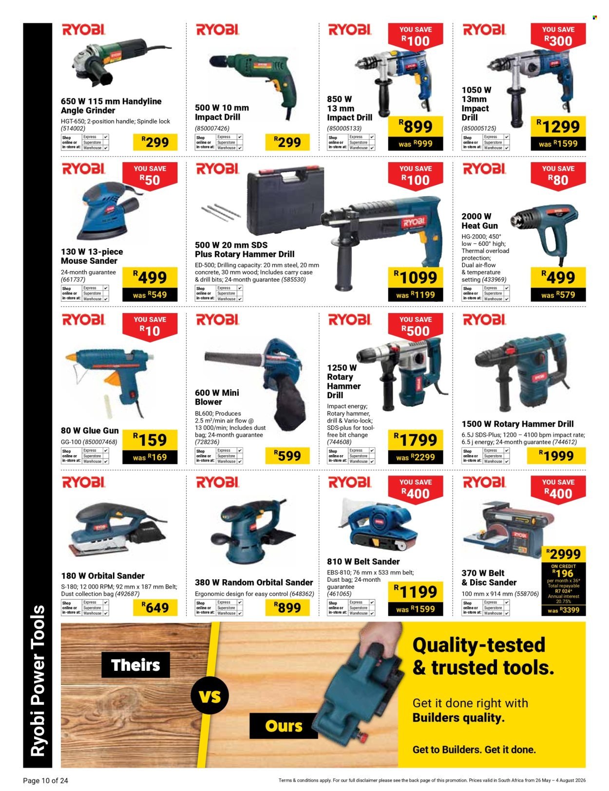BUILDERS specials - Tools & PPE Promotion