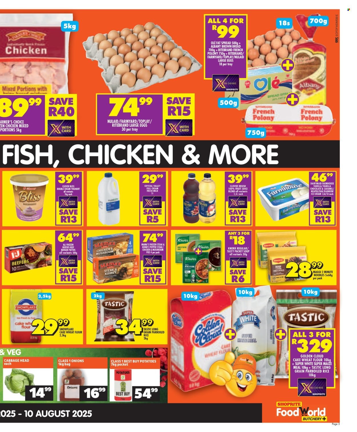SHOPRITE specials - FoodWorld Month End Leaflet Korsten (2025-07-21 - 2025-08-10) | 3