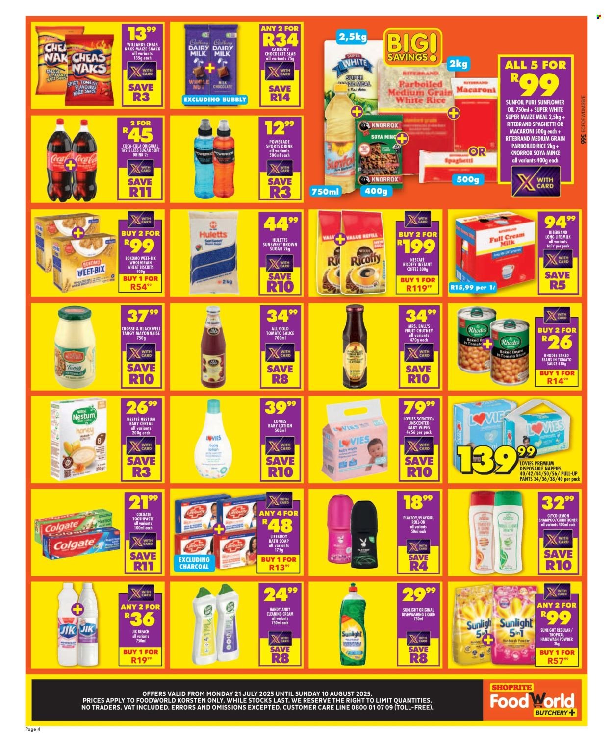 SHOPRITE specials - FoodWorld Month End Leaflet Korsten (2025-07-21 - 2025-08-10) | 4