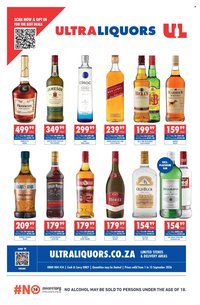 ULTRA LIQUORS specials - From Tuesday 1 Sept 2026