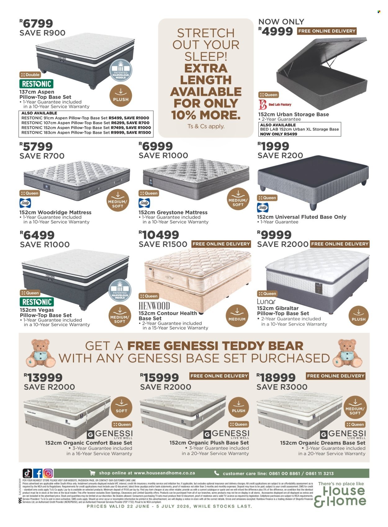 HOUSE & HOME specials - From Monday 22 Jun 2026
