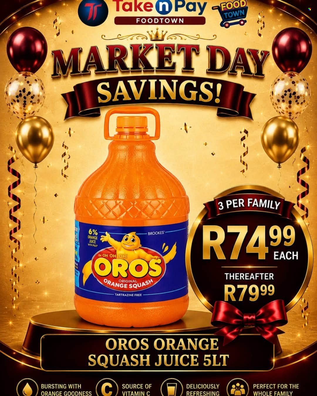 TAKE N PAY specials - From Tuesday 25 Aug 2026