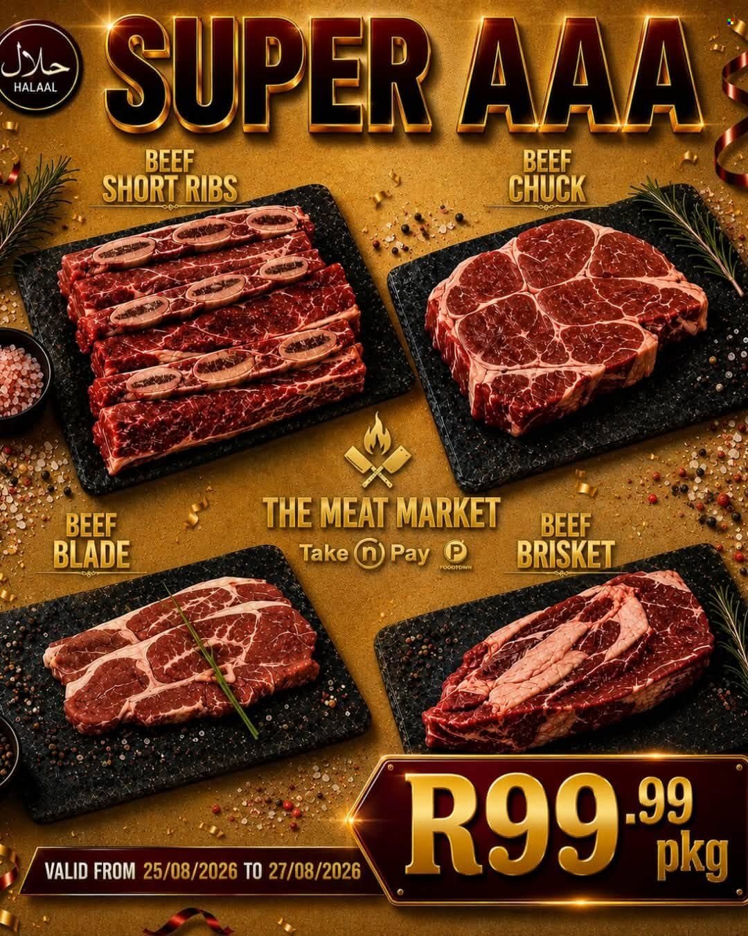 TAKE N PAY specials - From Tuesday 25 Aug 2026