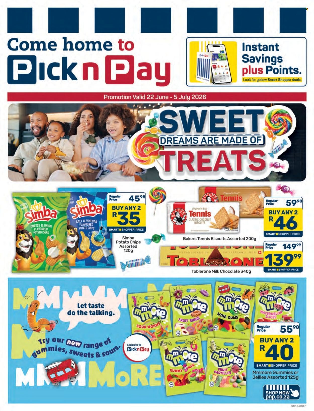 PICK N PAY specials - Sweets & Treats Specials