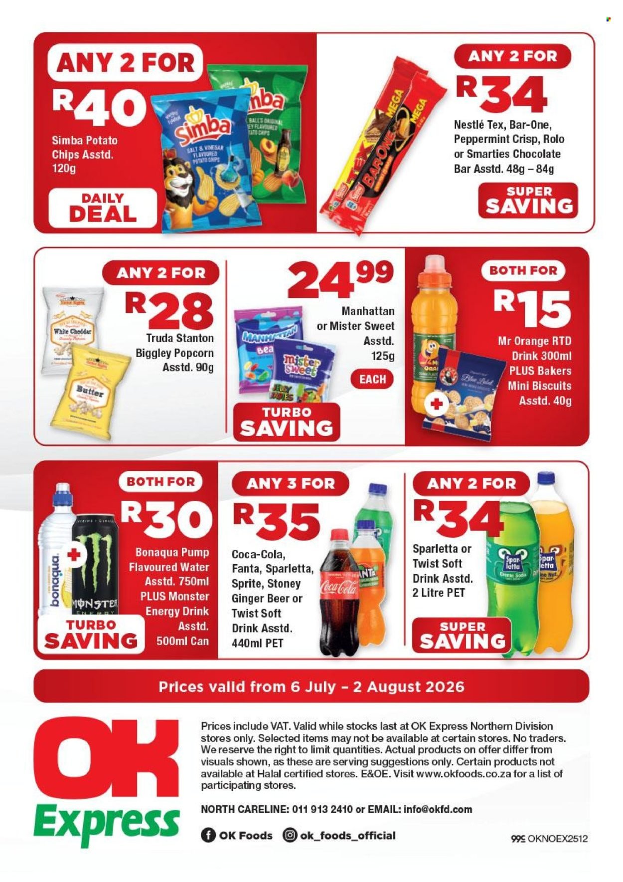 OK FOODS specials - From Monday 6 Jul 2026