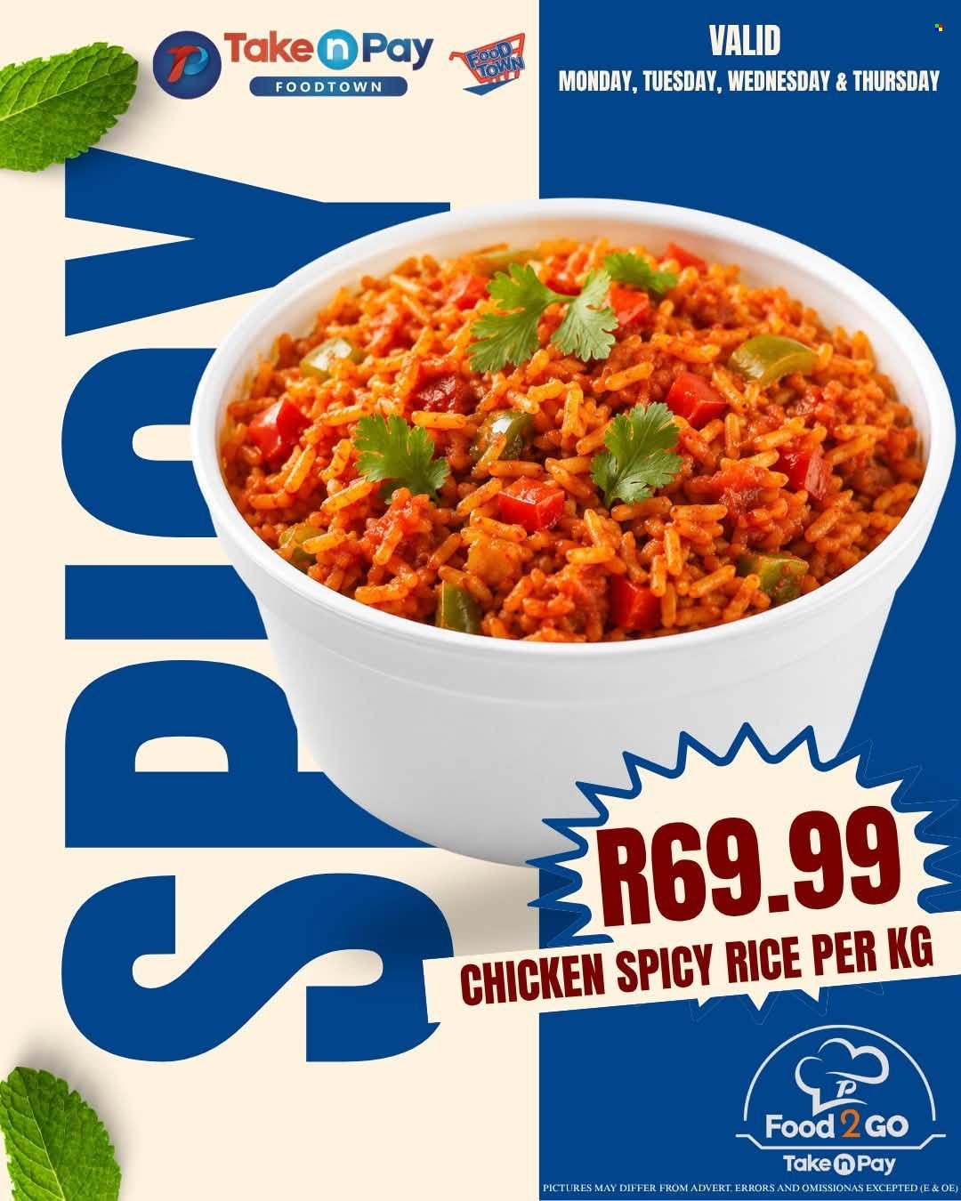 TAKE N PAY specials - From Monday 19 Oct 2026