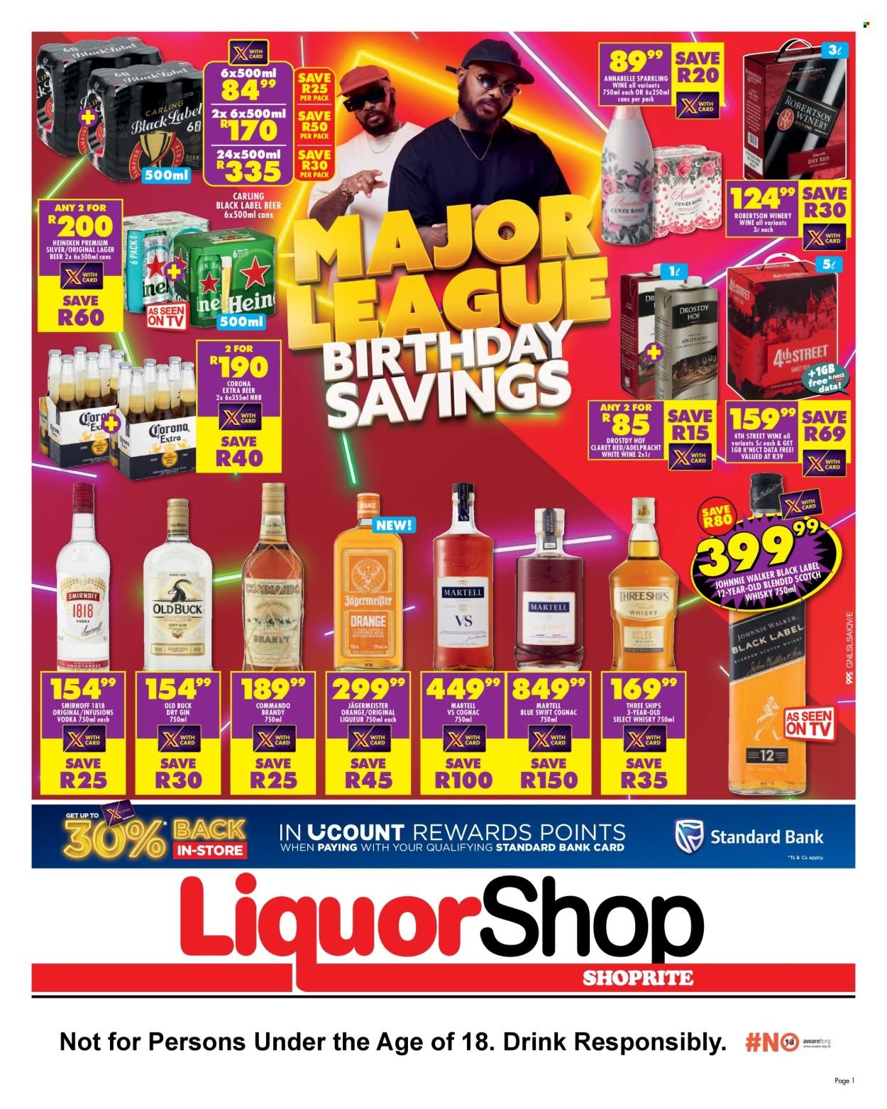 SHOPRITE specials - LiquorShop Major Deals (2025-08-22 - 2025-09-07) | 1