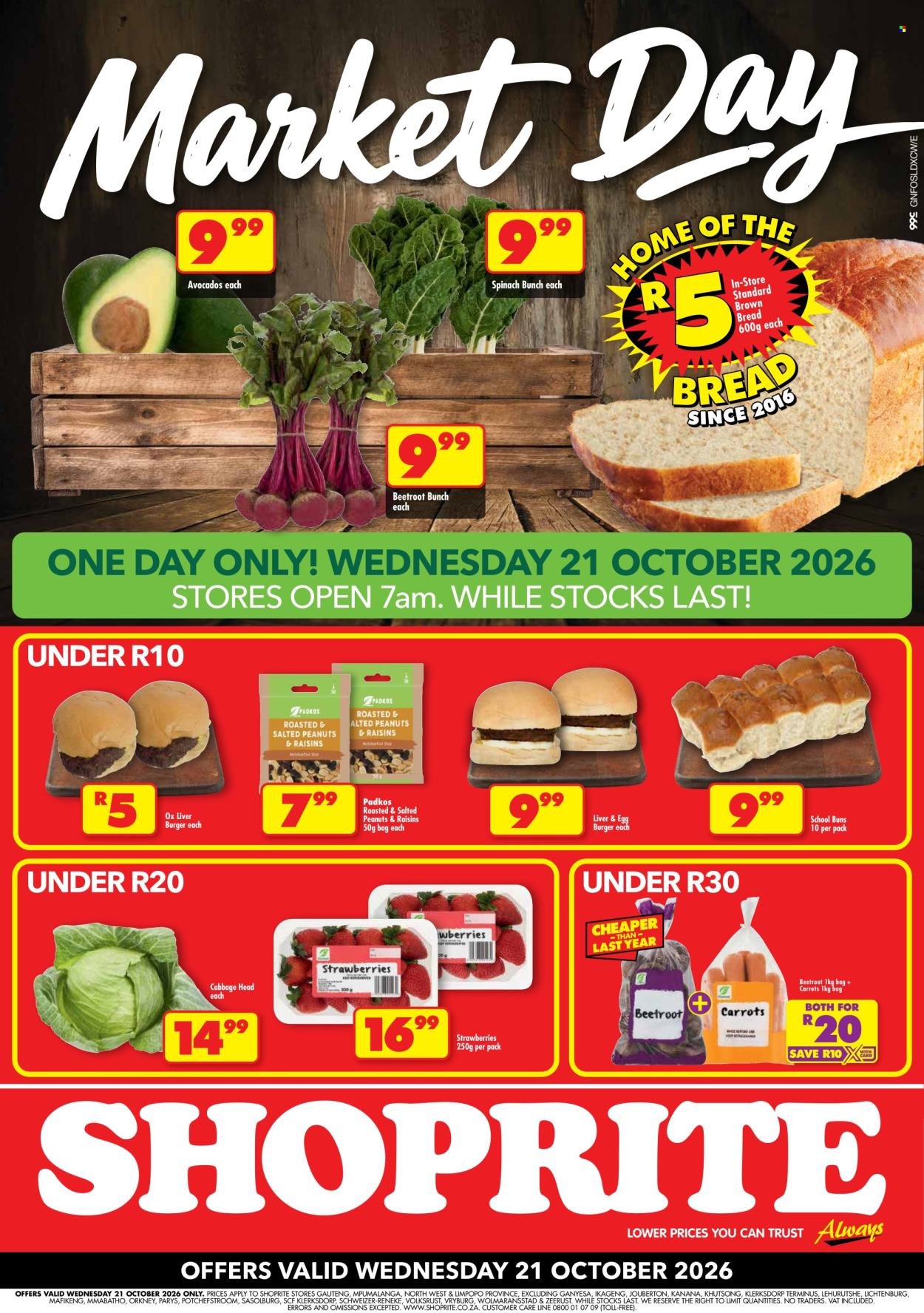 SHOPRITE specials - Market Day Deals