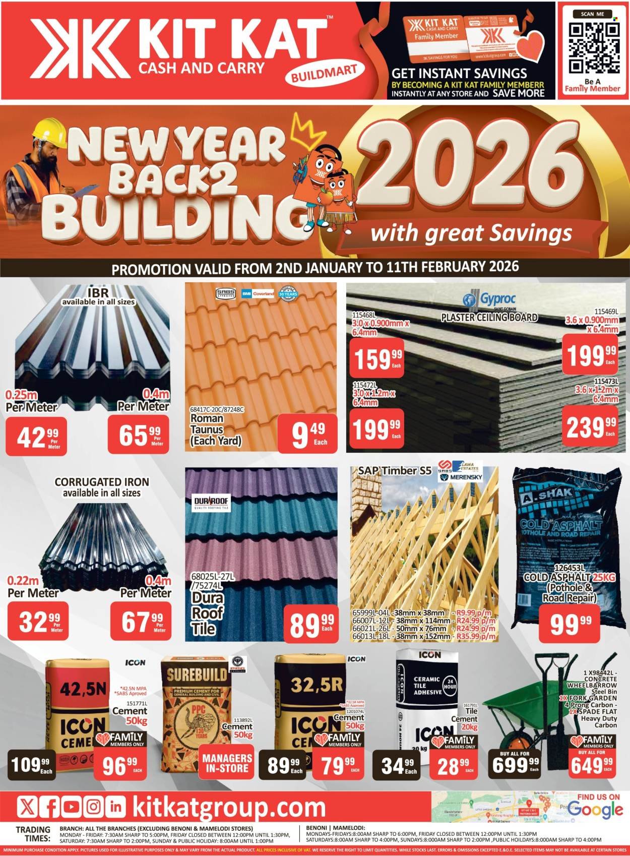 KIT KAT CASH & CARRY specials - Buildmart - Back 2 Building Leaflet (2026-01-02 - 2026-02-11) | 1