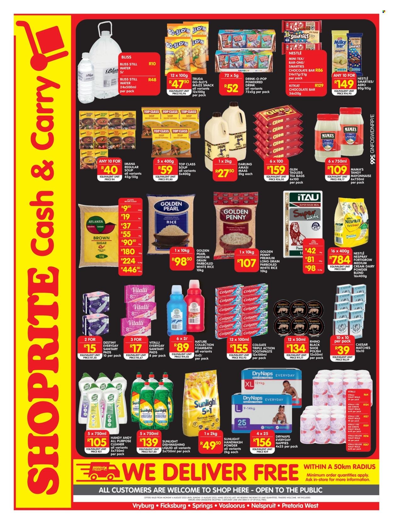 SHOPRITE specials - Cash & Carry Price Drop Selected Stores (2025-08-04 - 2025-08-10) | 2