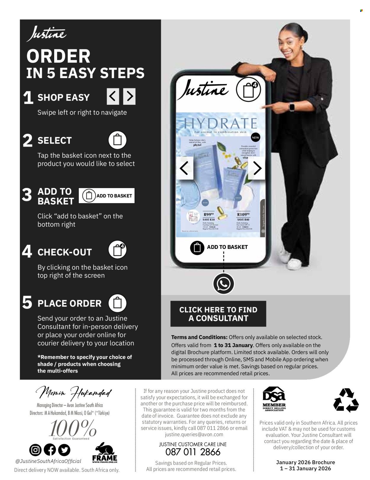 JUSTINE specials - JANUARY (2026-01-01 - 2026-01-31) | 2