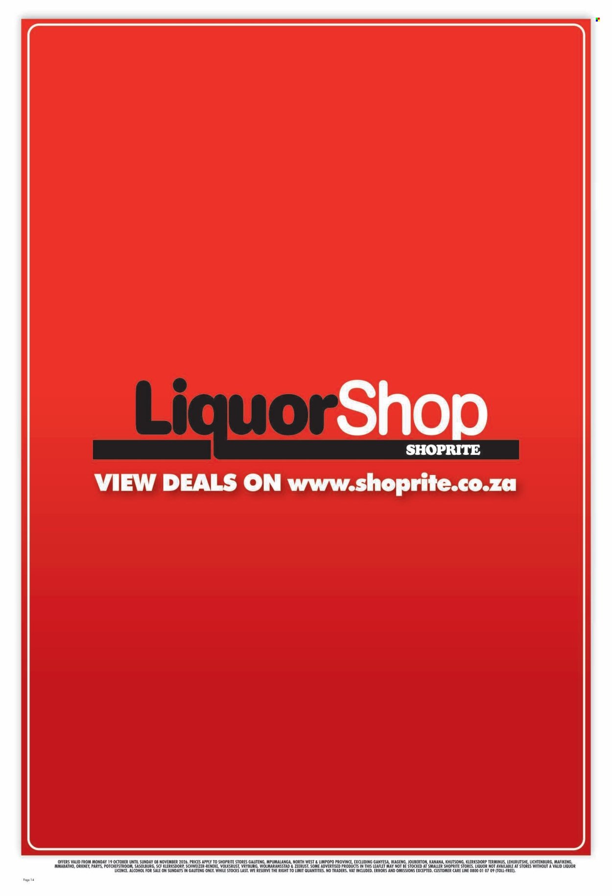 SHOPRITE specials - Xtra Savings Gauteng
