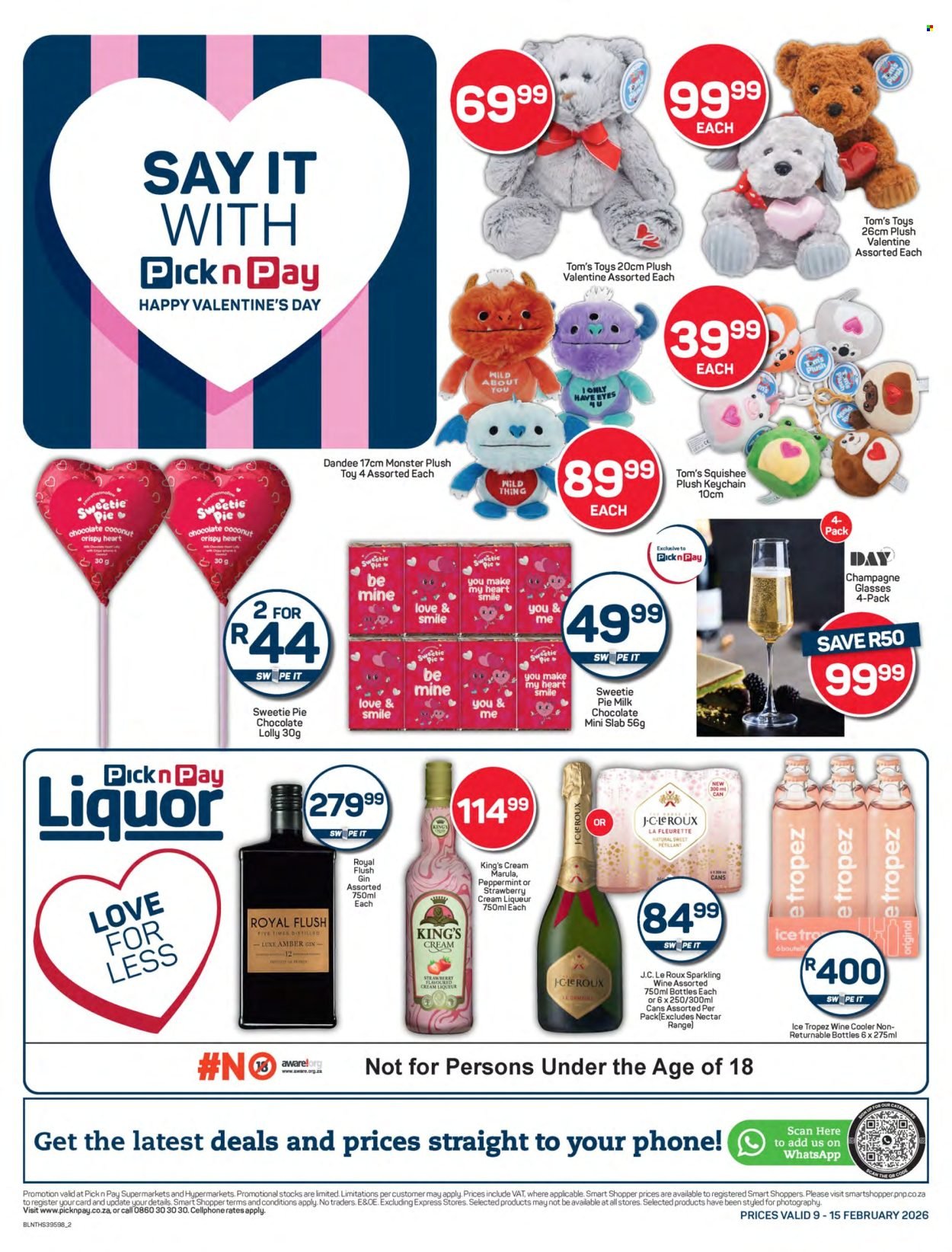 PICK N PAY specials - Valentine's Day Specials (2026-02-09 - 2026-02-15) | 2