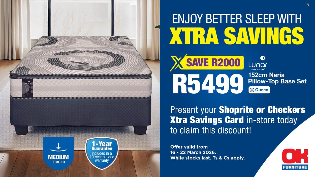 OK FURNITURE specials - From Monday 16 Mar 2026 (2026-03-16 - 2026-03-22) | 1