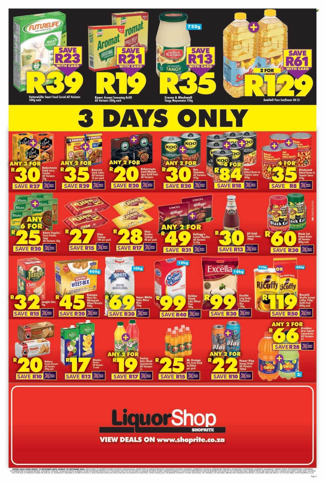 SHOPRITE specials - Big Red Weekend Gauteng