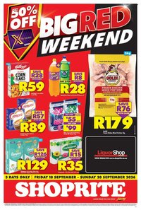 SHOPRITE specials - Big Red Weekend Gauteng