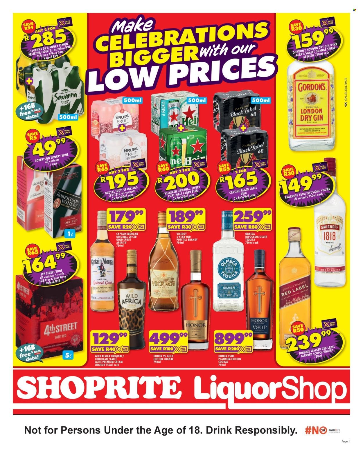 SHOPRITE specials - LiquorShop Easter Low Prices Gauteng (2026-03-25 - 2026-04-09) | 1