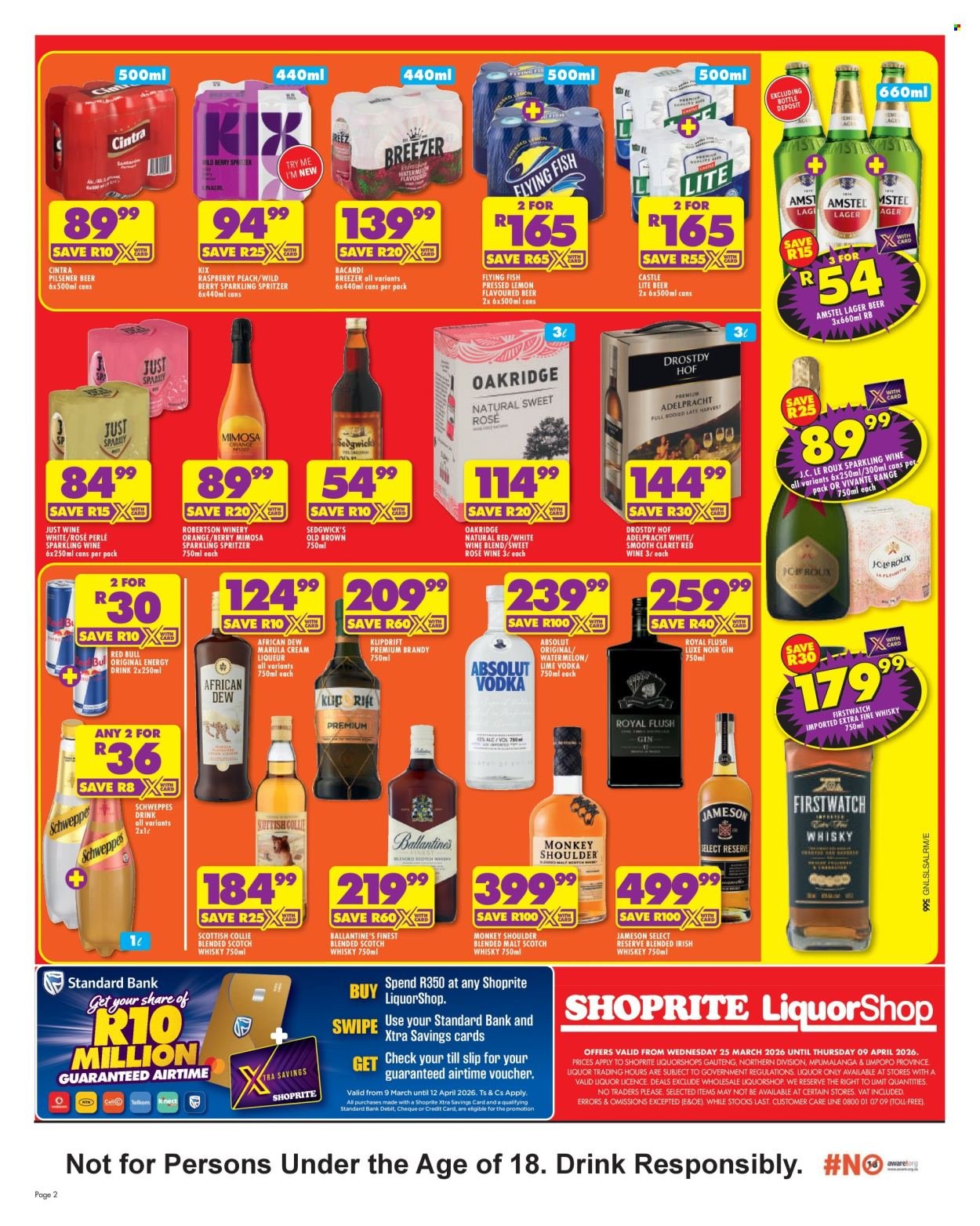 SHOPRITE specials - LiquorShop Easter Low Prices Gauteng (2026-03-25 - 2026-04-09) | 2
