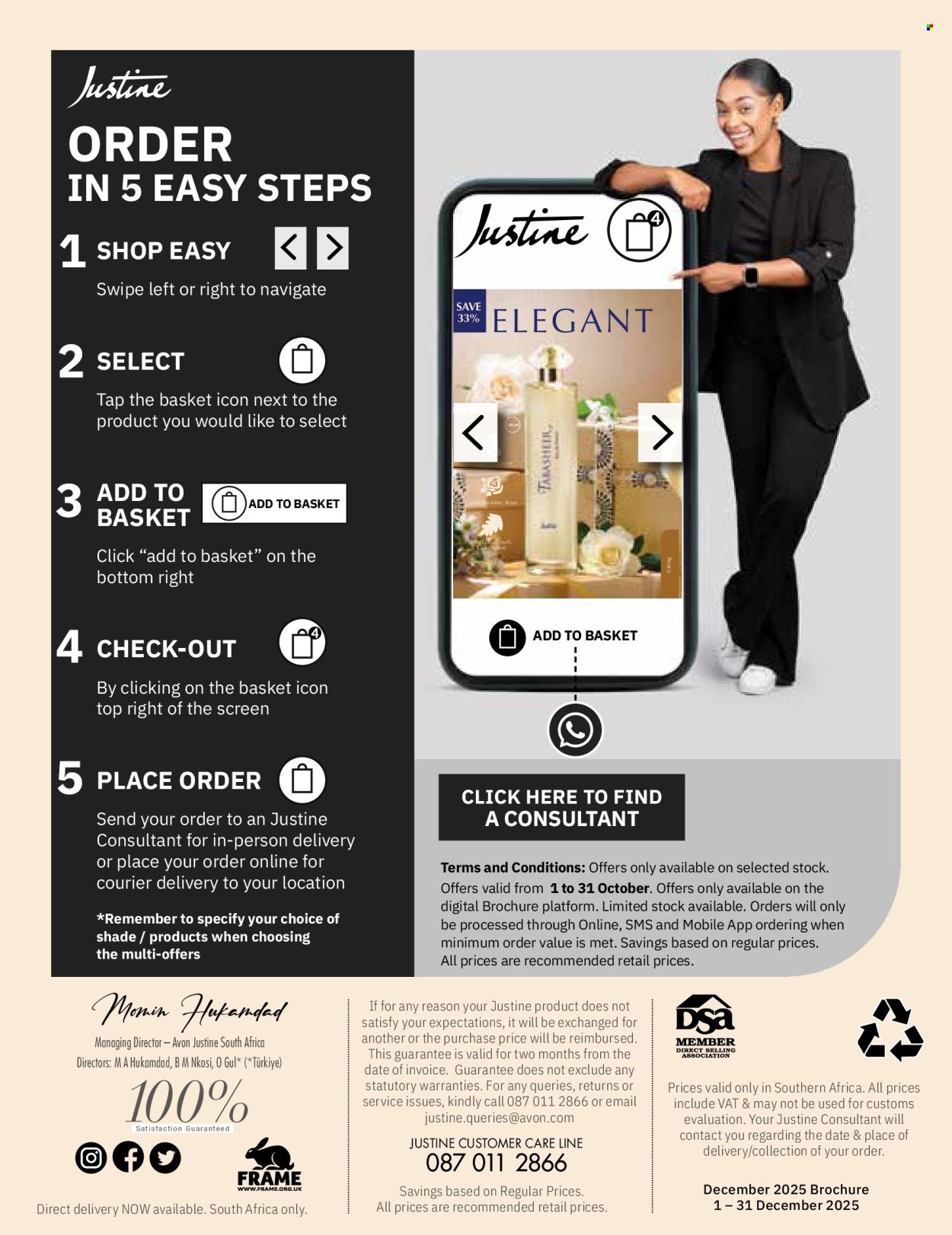 JUSTINE specials - DECEMBER (2025-12-01 - 2025-12-31) | 2