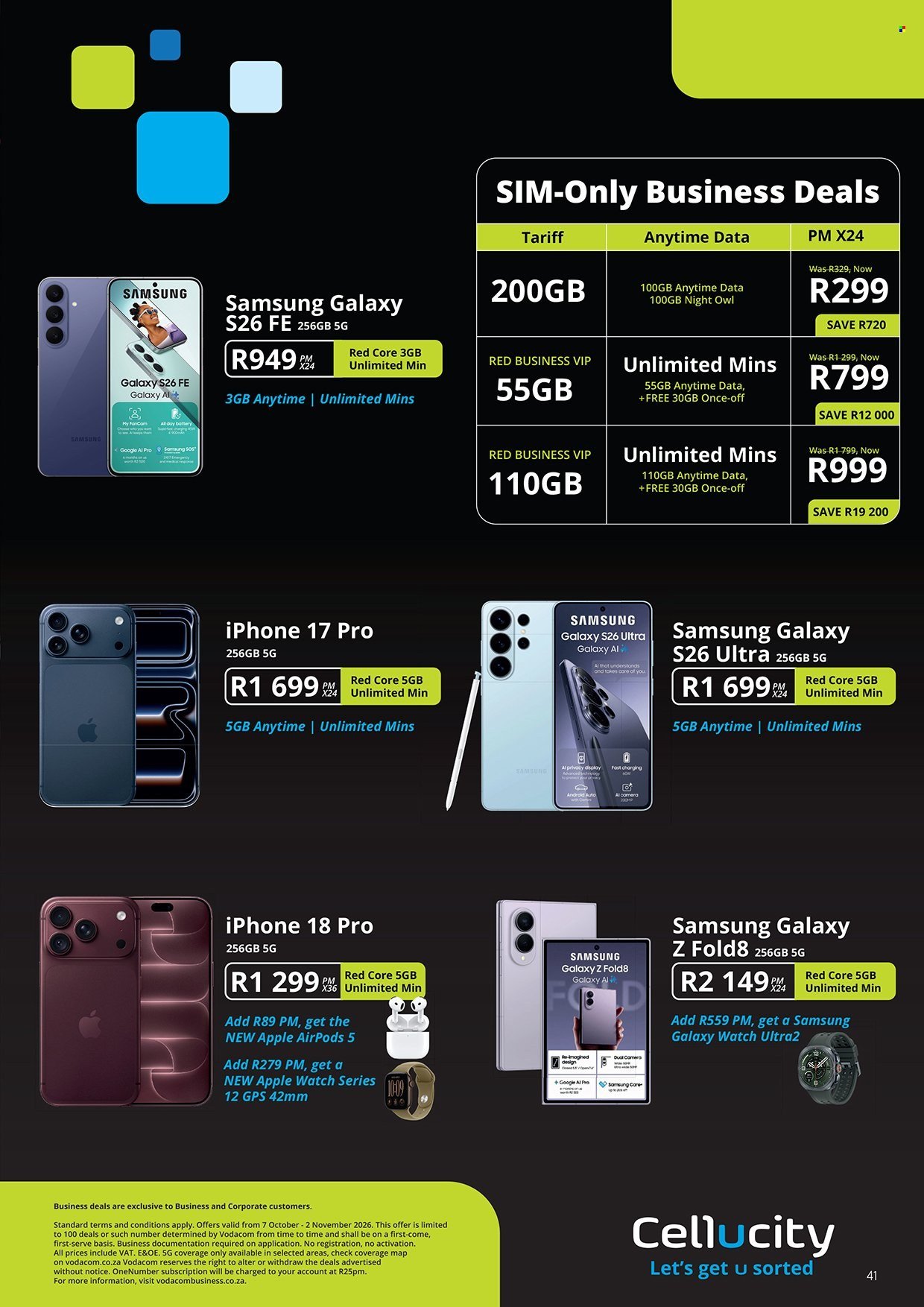 CELLUCITY specials - October 2026