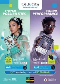 CELLUCITY specials - October 2026