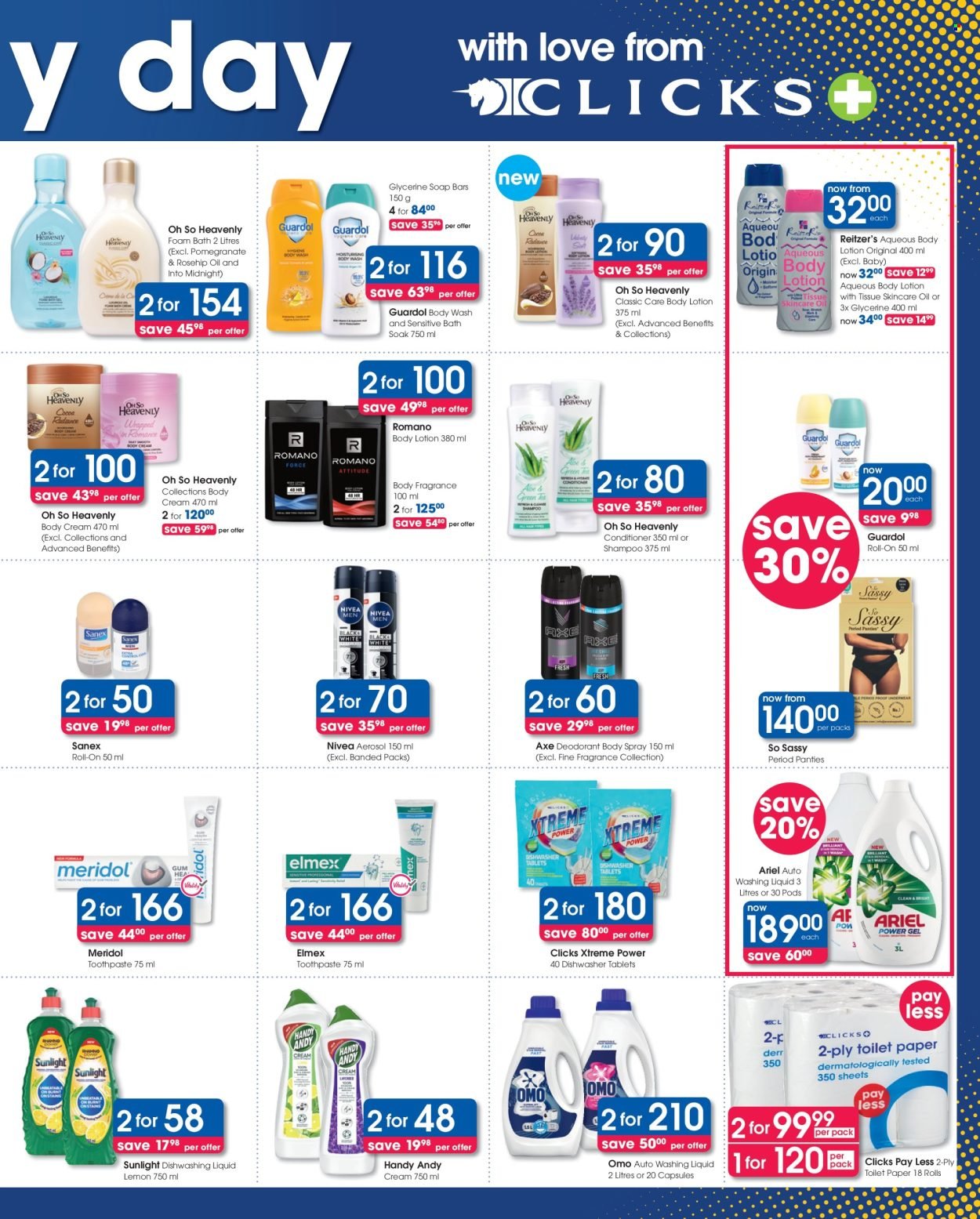 CLICKS specials - From Thursday 22 Oct 2026