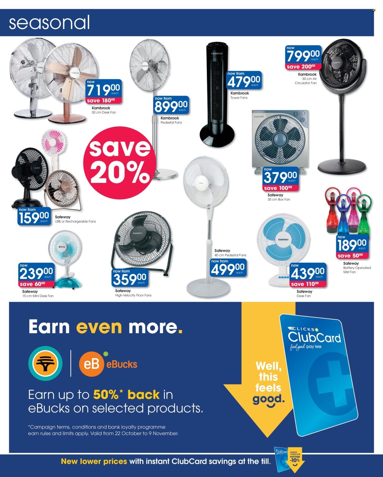CLICKS specials - From Thursday 22 Oct 2026