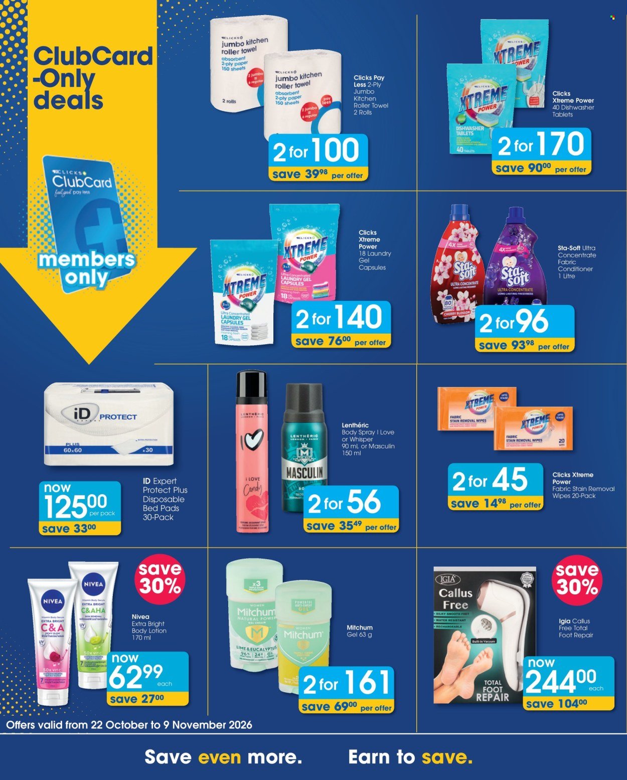 CLICKS specials - From Thursday 22 Oct 2026