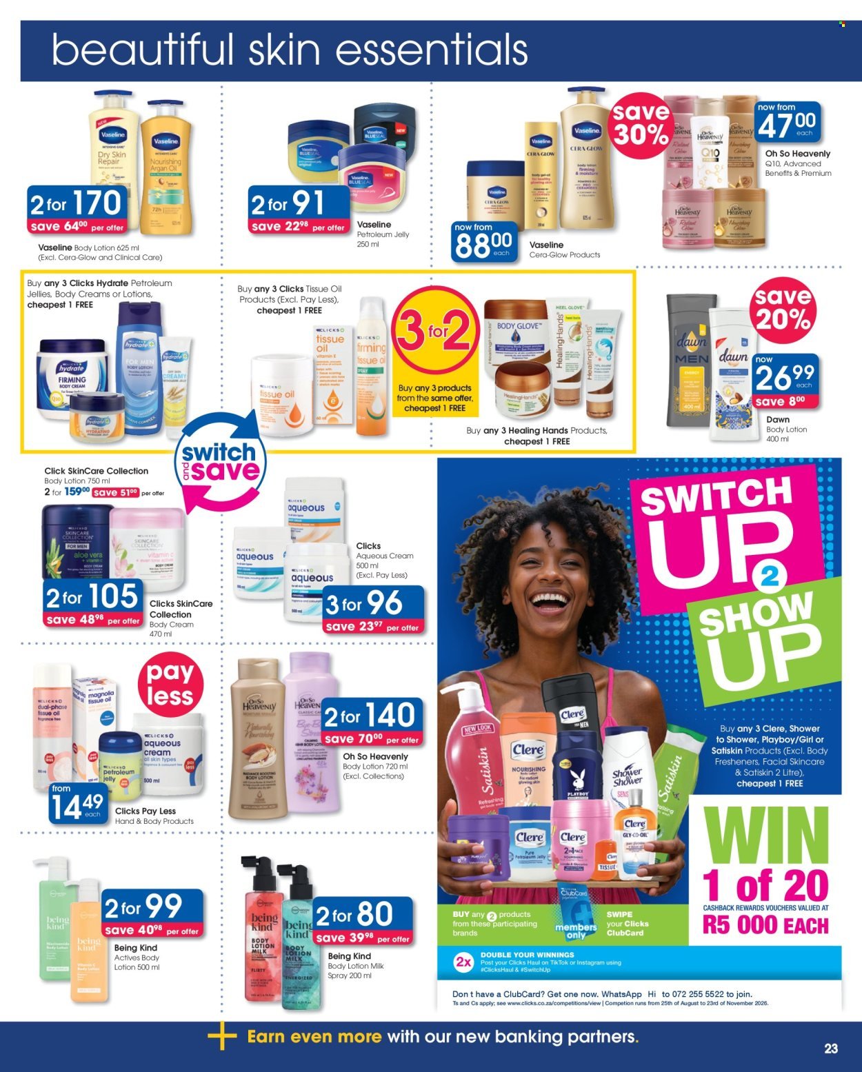 CLICKS specials - From Thursday 22 Oct 2026