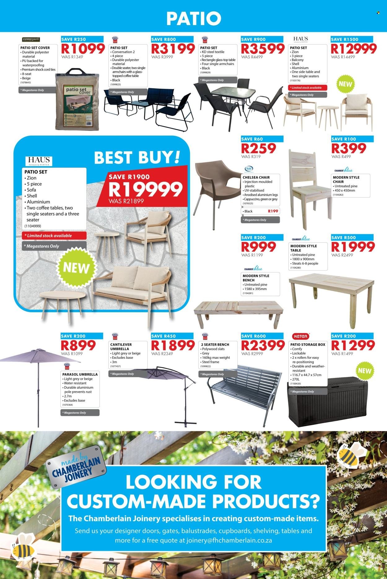 CHAMBERLAIN specials - From Thursday 13 Aug 2026