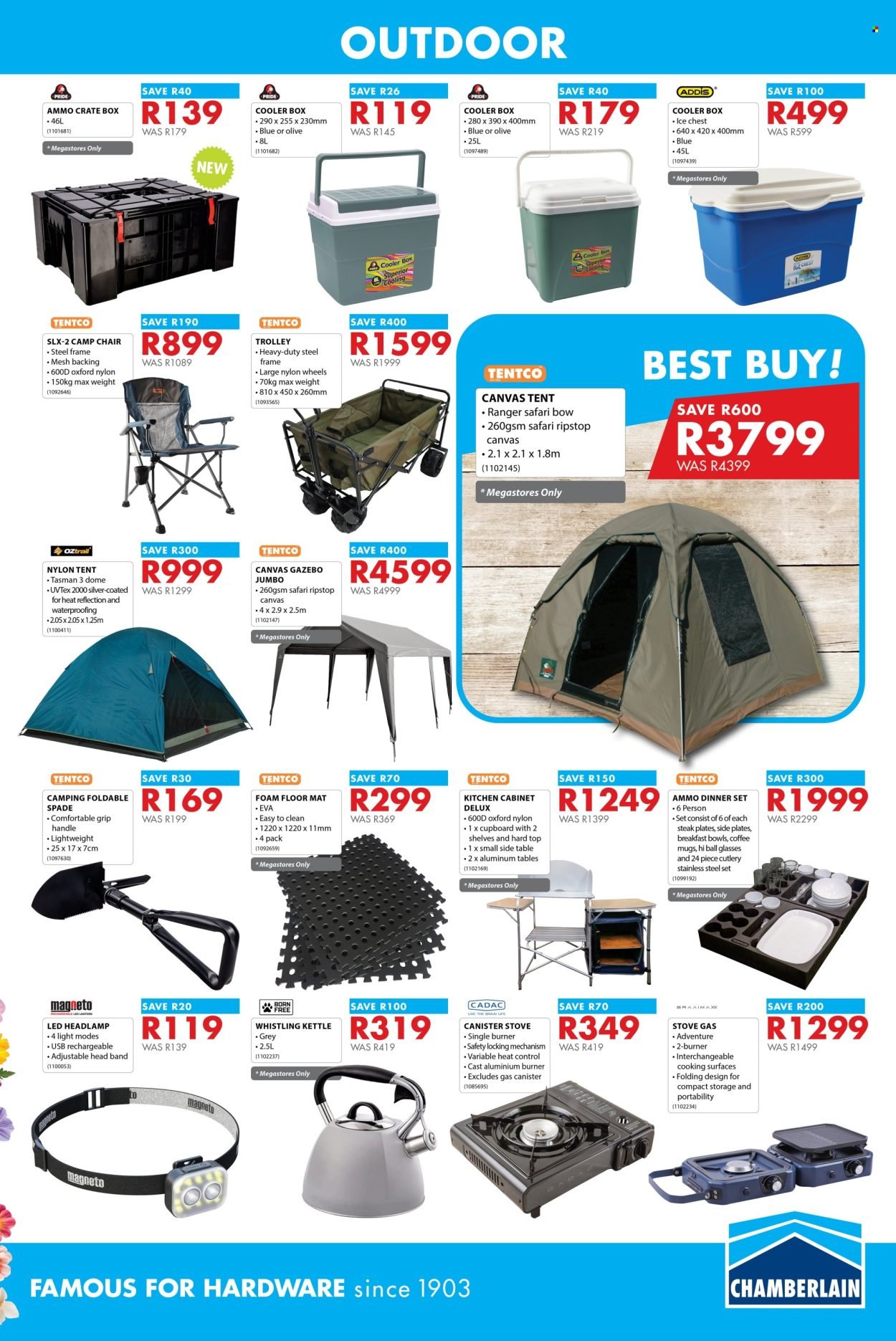CHAMBERLAIN specials - From Thursday 13 Aug 2026