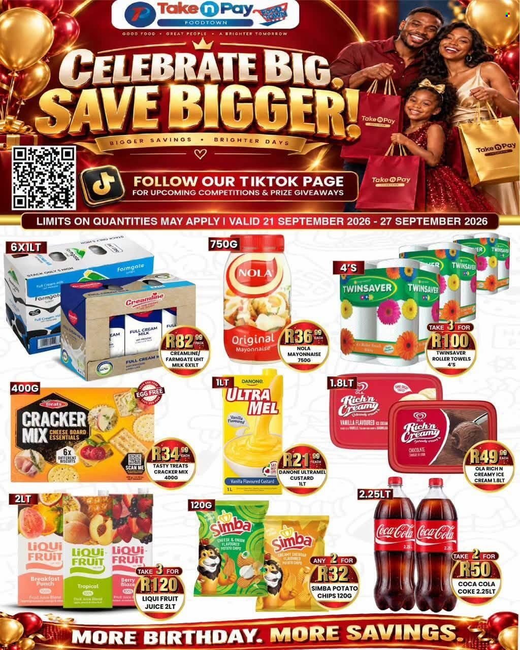 TAKE N PAY specials - From Monday 21 Sept 2026